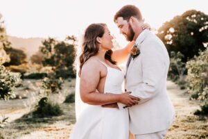 Professional videography photography and drone footage wedding couple