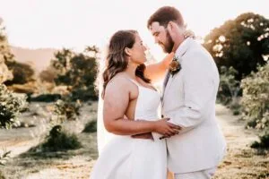 Professional videography photography and drone footage wedding couple