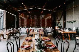 Professional videography photography and drone footage of rustic venue