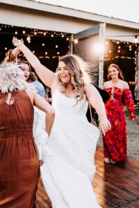 Professional videography photography drone footage at joyful event