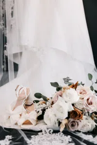 Professional videography, photography, and drone wedding bouquet