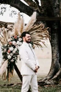 Professional videography photography and drone footage at wedding