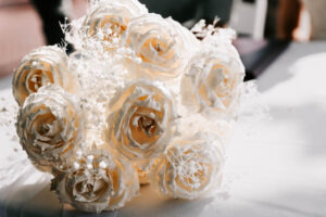 Professional videography photography and drone capture of roses bouquet