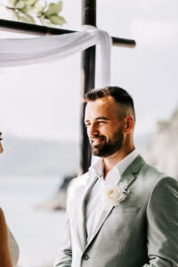 Professional videography, photography, and drone footage wedding scene