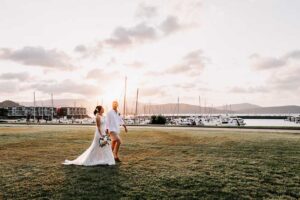 Professional videography photography drone footage wedding couple