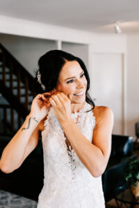 Professional videography capturing bride getting ready elegantly