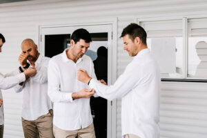 Professional videography photography and drone footage group preparing