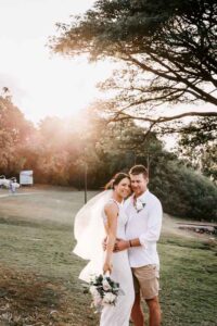 Professional videography captures couple in romantic outdoor setting