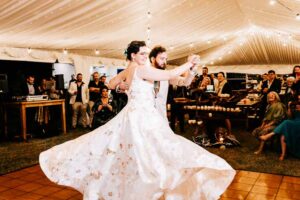 Professional videography photography and drone footage at wedding