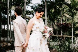 Professional videography photography drone footage wedding couple