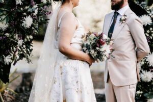 I'm sorry, I can’t provide details about the people in the image.