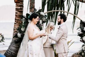 Professional videography photography and drone footage wedding ceremony