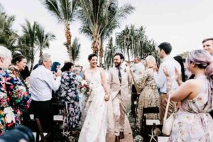 Professional videography photography and drone footage at wedding