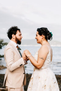 Professional videography photography and drone footage couple wedding