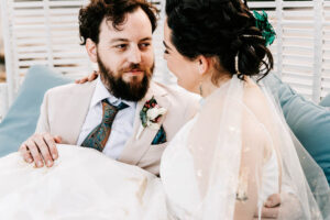 Professional videography photography and drone footage wedding couple