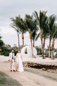 Professional videography photography and drone footage of couple