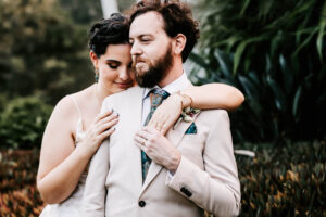 Professional videography photography and drone footage wedding couple