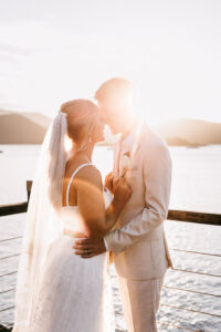 Professional videography photography and drone footage wedding couple