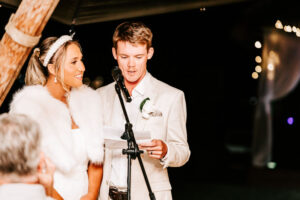 Professional videography and photography at elegant wedding event