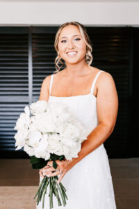 Professional videography photography and drone footage of bride