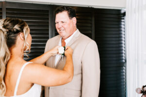 Professional videography, photography, wedding preparation scene