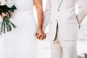 Professional videography photography and drone footage of wedding