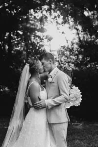 Professional videography, photography, couple's wedding embrace