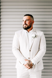 Professional videography photography and drone for stylish grooms