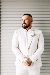 Professional videography photography and drone for stylish grooms