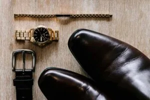 Professional videography photography watch shoes belt display