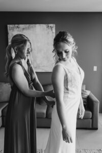 Professional videography photography and drone footage wedding prep