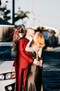 Professional videography photography wedding couple embracing moment