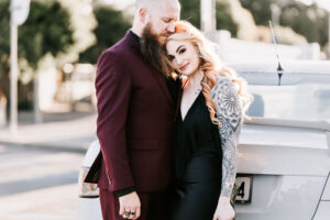 Professional videography photography and drone footage couple posing