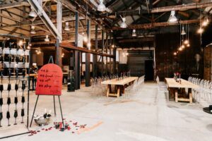 Professional videography photography and drone footage of rustic venue