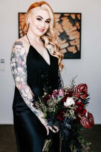 Professional videography and photography of a woman with tattoos