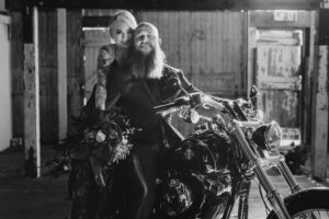 Professional videography photography and romantic motorcycle moment