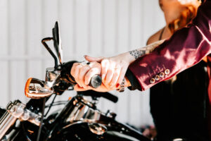 Professional videography photography and drone footage of motorcyclist