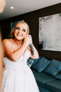 Professional videography capturing bridal preparation moments
