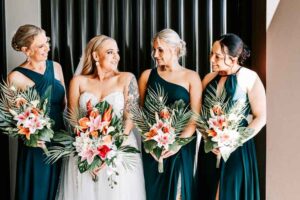 Professional videography wedding bridesmaids joyful moment