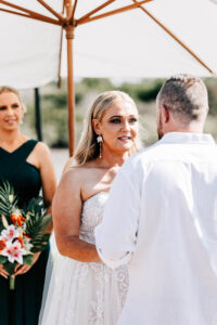 Professional videography photography and drone footage at a wedding