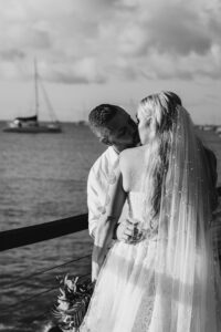 Professional videography and photography at scenic beach wedding