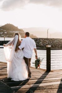 Professional videography, photography, and drone footage at sunset