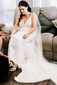 W+R 12-08-23 Th3rd Dimension Media WR-154 Professional videography bride in elegant white gown smiling