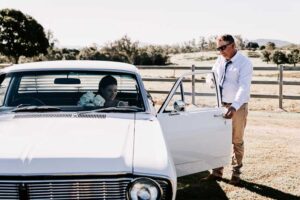 W+R 12-08-23 Th3rd Dimension Media WR-356 Professional videography capturing a vintage car outdoor scene