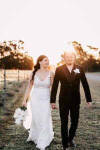 W+R 12-08-23 Th3rd Dimension Media WR-795 Professional videography of a couple walking at sunset outdoors