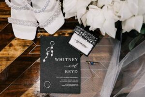 W+R 12-08-23 Th3rd Dimension Media WR-93 Professional videography suggesting elegant wedding invitation setup