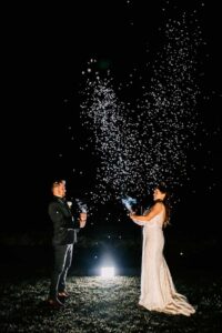 W+R 12-08-23 Th3rd Dimension Media WR-969 Professional videography capturing nighttime celebration scene