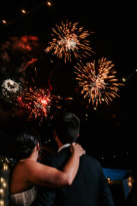 Professional videography capturing fireworks celebration event