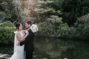 Professional videography photography and drone footage wedding couple