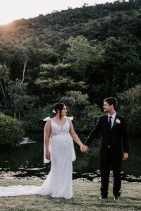 Professional videography, photography, drone footage of wedding ceremony